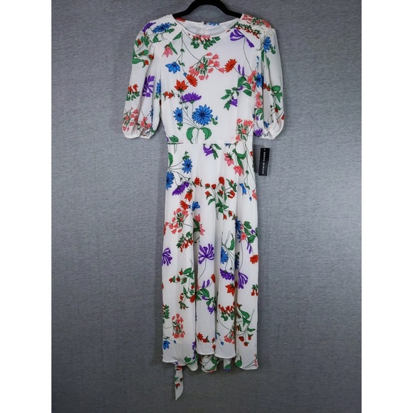 👯♀️Host Pick⚡️Donna Morgan Puff Sleeve Midi Dress - Picture 3 of 12